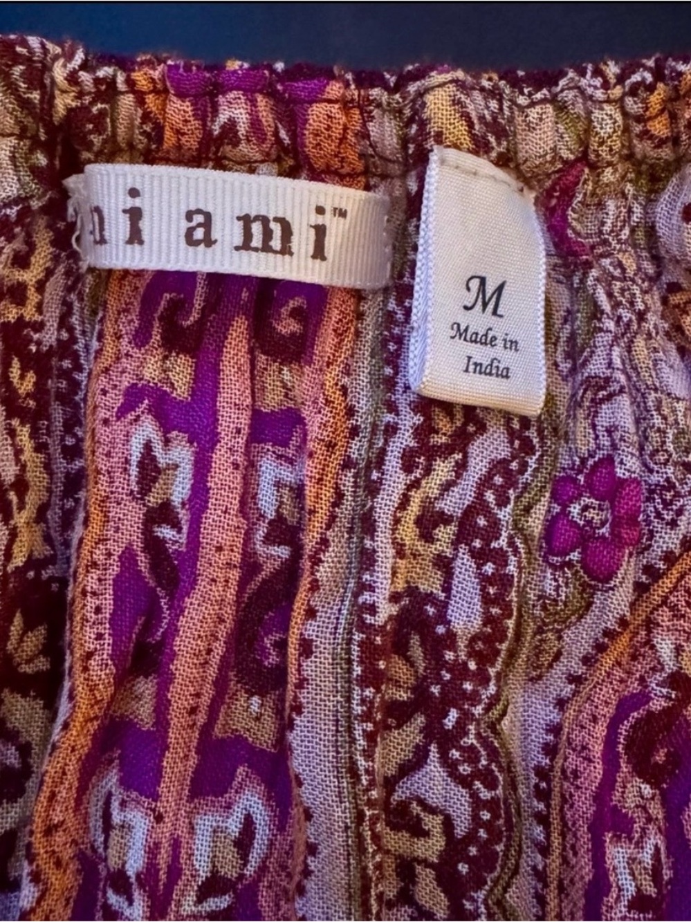 Miami Paisley Halter Maxi Dress Boho Resort Vacation Medium - Picture 5 of 6